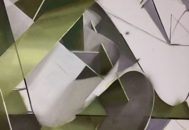 Dado wildstyle at Minarelli's Garage in Cortina D'Ampezzo, work in progress ribbons waves detail