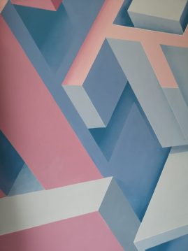 Air Tec factory name lettering wall decoration by Dado - detail view