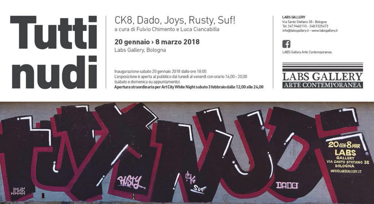 Tutti Nudi exhibition flyer